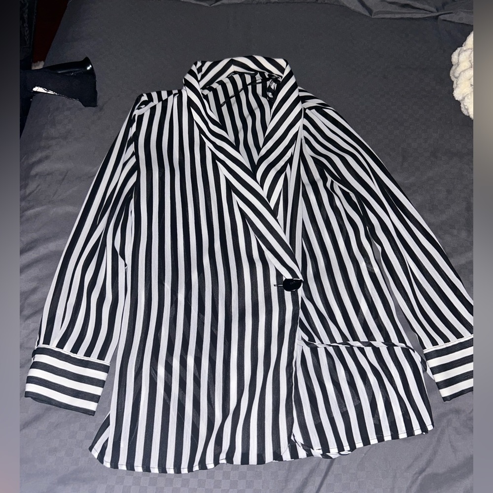 ZARA Wrap Blazer Shirt